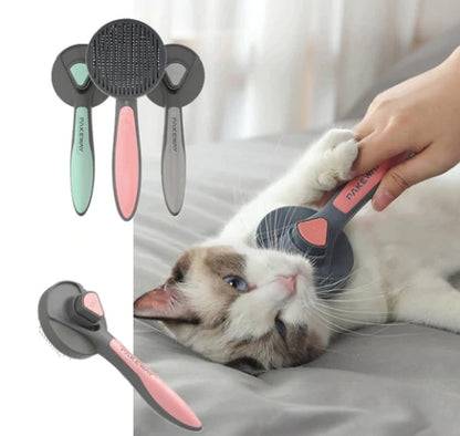 Brosse de toilettage pour Chats/Chiens avec bouton pressoir