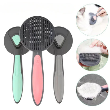 Brosse de toilettage pour Chats/Chiens avec bouton pressoir