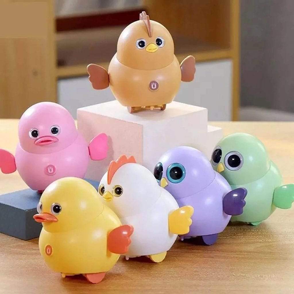 Jouet en forme de poule (6 pièces)