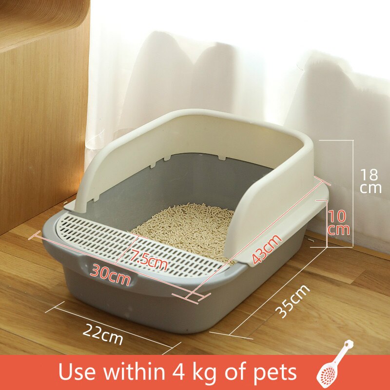 Litière antiéclaboussures et désodorisant pour chats