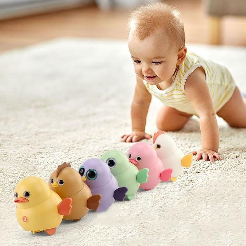 Jouet en forme de poule (6 pièces)