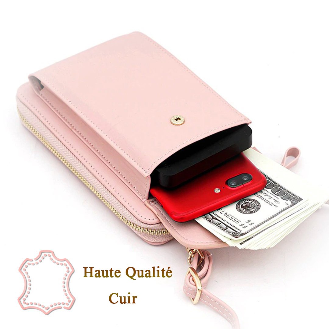 Portefeuille avec Pochette Pour Téléphone