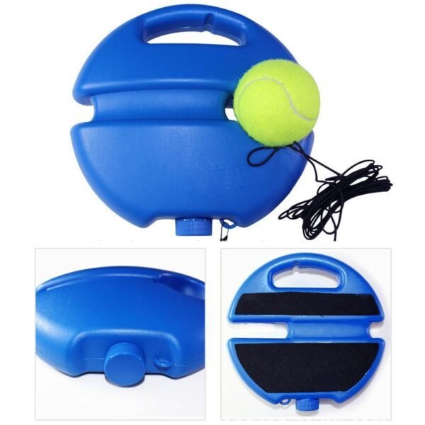 9 800x 530cbe46 81aa 4e3f ba19 bb1722dbb20c.jpg Entraîneur de tennis avec base bleue, balle jaune et cordon élastique