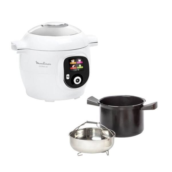 cookeo moulinex vue 2 Cuve amovible et panier vapeur du Moulinex Cookeo
