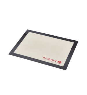 debuyer main Tapis de cuisson silicone De Buyer 40 × 30 cm beige à bordure noire