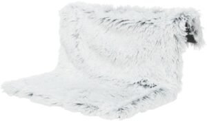 Hamac de radiateur pour chat TRIXIE Harvey blanc et noir, vue de trois quarts