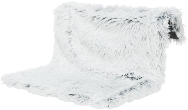Hamac de radiateur pour chat TRIXIE Harvey blanc et noir, vue de trois quarts