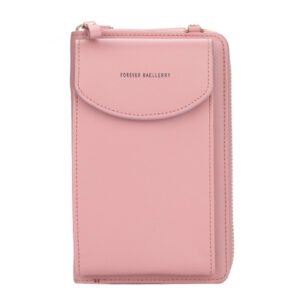 roseclair 1024x1024 2x 97461a26 40bc 4fa1 bb16 6d354e0cf5d8.jpg Portefeuille avec pochette extérieure pour téléphone et fermeture à bouton