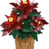 Étoile de Noël LEGO Poinsettia 10370 – modèle assemblé