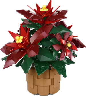 lego-10370-noel-1 Étoile de Noël LEGO Poinsettia 10370 – modèle assemblé