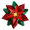 Étoile de Noël LEGO Poinsettia 10370 – détails du modèle