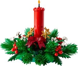 lego-40743-centre-table-noel-1 Centre de table de Noël LEGO 40743 avec bougie en briques