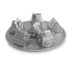Moule Nordic Ware Cozy Village 81948 argenté à six maisons