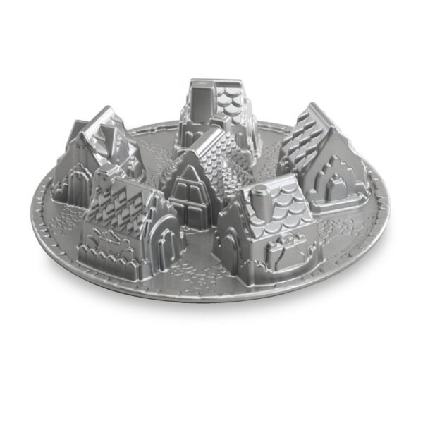 Moule Nordic Ware Cozy Village 81948 argenté à six maisons