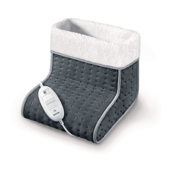 Beurer FW 20 Cosy gris - chauffe-pieds électrique Chauffe-pieds Beurer FW 20 Cosy gris foncé avec doublure blanche et commande