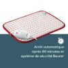 Beurer HK Comfort Cosy - arrêt automatique et sécurité BSS Visuel fabricant du Beurer HK Comfort Cosy : arrêt automatique après 90 minutes et système de sécurité BSS