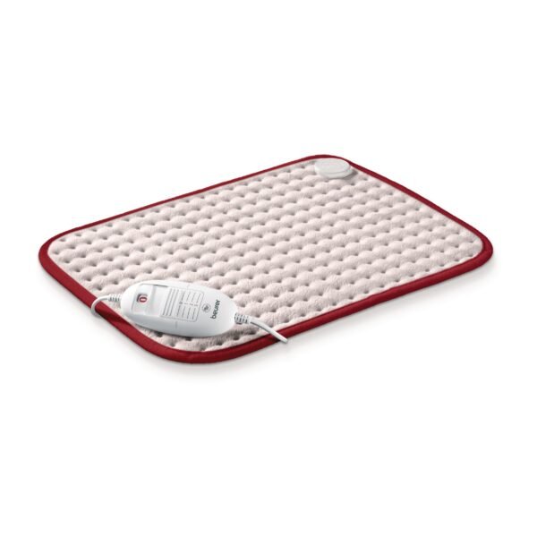 Beurer HK Comfort Cosy - coussin chauffant beige et rouge Coussin chauffant Beurer HK Comfort Cosy beige et rouge avec commande à trois niveaux