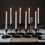Lot de 8 chandelles LED TruGlow ivoire CA19026 avec télécommande