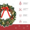 homcom-830-225-couronne-noel-lumineuse-60-cm-4 Présentation des caractéristiques de la couronne HOMCOM 830-225