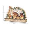 Village de Noël lumineux HOMCOM 830-873V00ND en bois, 20 LED — visuel 3