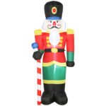 Casse-noisette de Noël gonflable Outsunny 84J-120V90RD, 245 cm — visuel 1