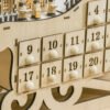 homcom-830-418-calendrier-avent-bois-traineau-7 Gros plan sur les tiroirs numérotés du calendrier HOMCOM 830-418