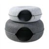 Yousuy 3477 vue complementaire 3 Tunnel et couchage pour chat en feutre avec fermeture zippée – S ou L — vue complémentaire 3