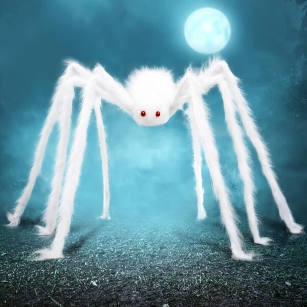 araignee-halloween-joyin-blanche Araignée géante Halloween JOYIN blanche