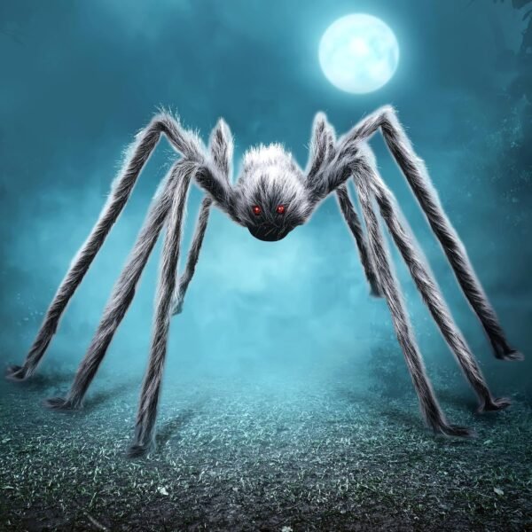 araignee-halloween-joyin-grise Araignée géante Halloween JOYIN grise