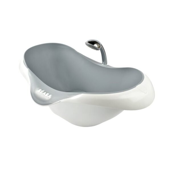 Baignoire bébé Béaba Camélé’O gris clair Light Mist, vue dessus