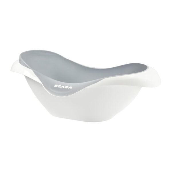 Baignoire bébé Béaba Camélé’O gris clair Light Mist, vue face