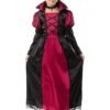deguisement vampire fille funidelia robe noire et rouge avec col 5 6 ans 3