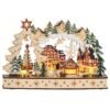 Village de Noël lumineux HOMCOM 830-873V00ND en bois, 20 LED — visuel 11