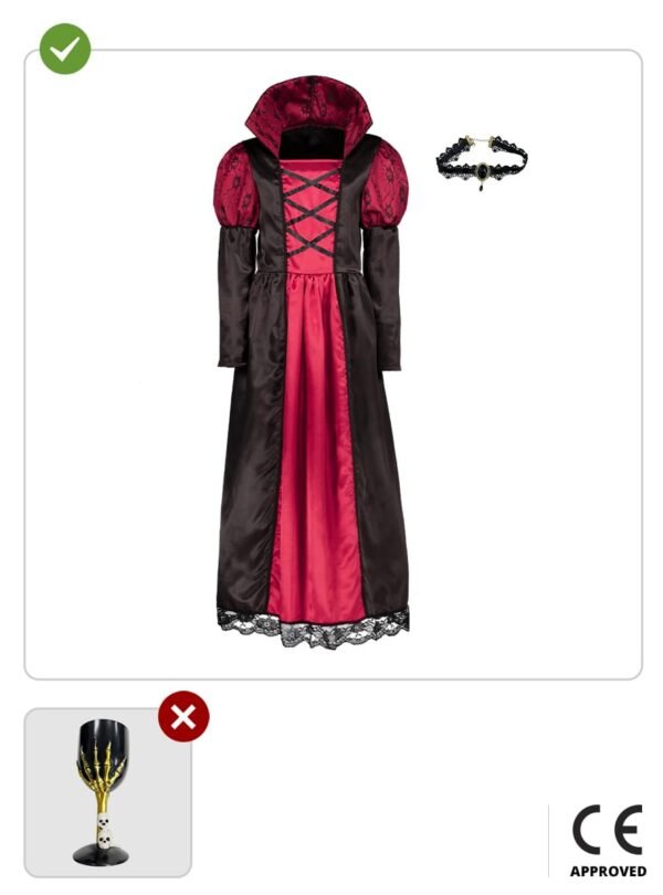Robe vampire pour fille Funidelia 119616, seconde vue