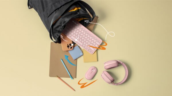 logitech-pebble-m350s-rose-9 Souris sans fil Logitech M350s rose au quotidien