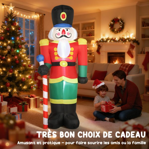 outsunny-casse-noisette-84j-120v90rd-8 Casse-noisette de Noël gonflable Outsunny 84J-120V90RD, 245 cm — visuel 8