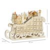 homcom-830-418-calendrier-avent-bois-traineau-3 Dimensions du calendrier HOMCOM 830-418 : 45 × 10 × 31 cm