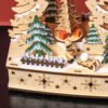 Village de Noël lumineux HOMCOM 830-873V00ND en bois, 20 LED — visuel 8