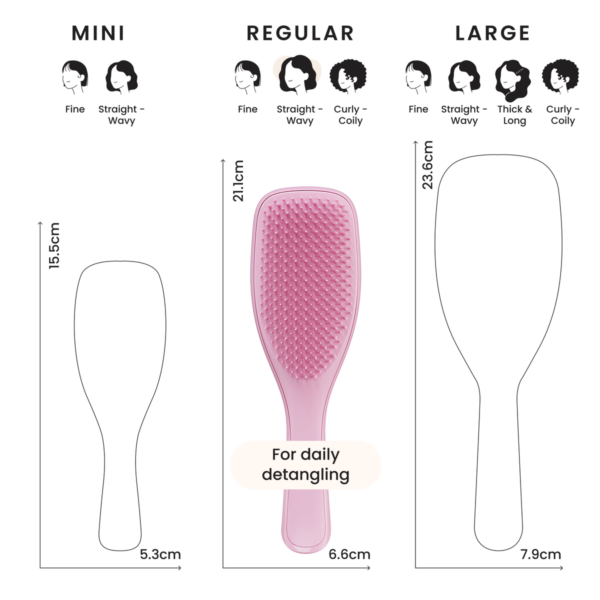 tangle-teezer-rosebud-regular-7 Tangle Teezer Ultimate Detangler Regular Rosebud Pink – dimensions de la brosse