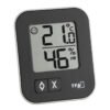 tfa moxx 1 Thermomètre hygromètre intérieur TFA Dostmann MOXX noir, vue de face
