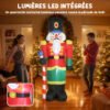 outsunny-casse-noisette-84j-120v90rd-4 Casse-noisette de Noël gonflable Outsunny 84J-120V90RD, 245 cm — visuel 4